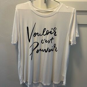 Graphic tee (“where there’s a will, there’s a way”)